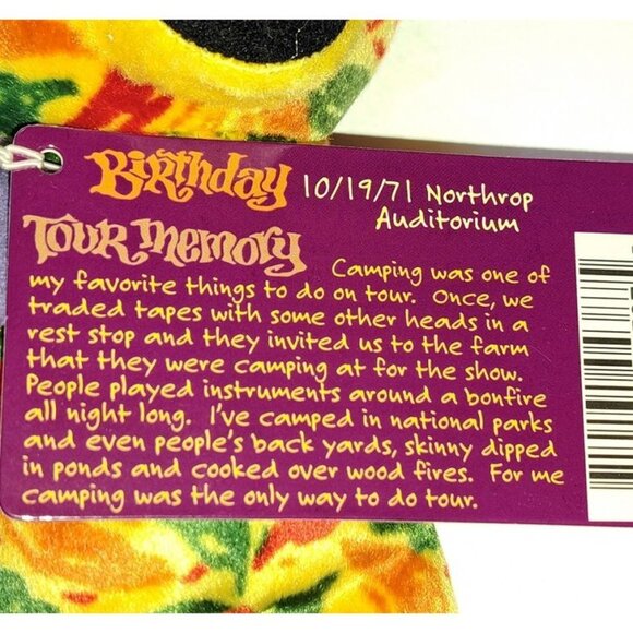 Mexicali Bear Grateful Dead Bean Beanie Chili Pepper Limited Edition Plush Doll - Picture 4 of 4